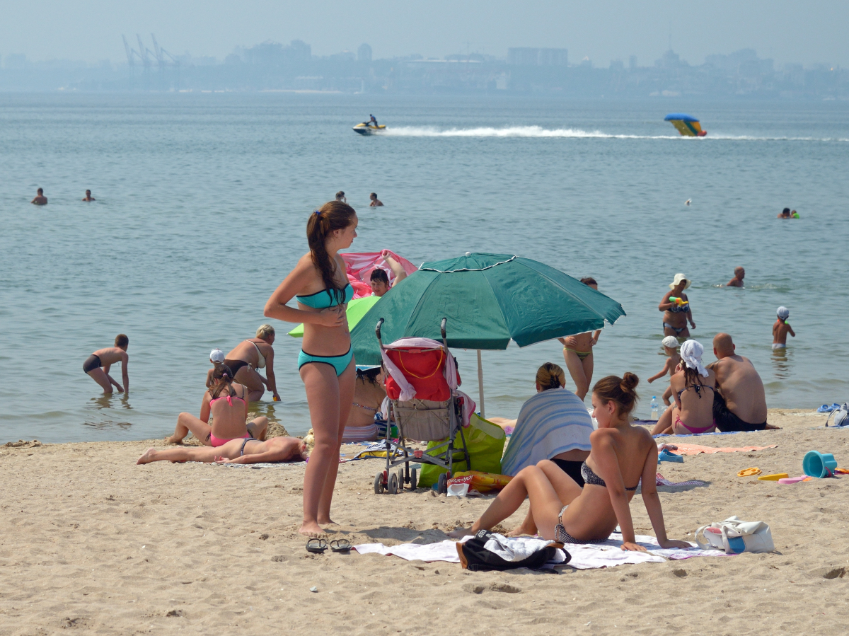 Odessa beach in summer