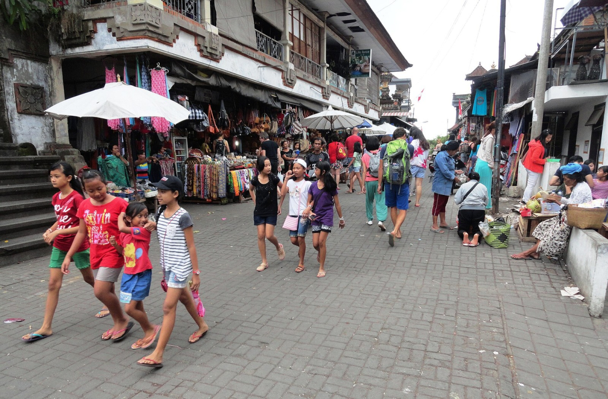 Stalls at Ubud Market. Stalls at Ubud Market
