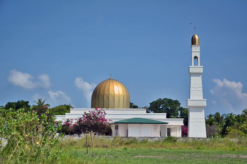 The new mosque on Utheemu, photographed in 2014. The new mosque on Utheemu, photographed in 2014.