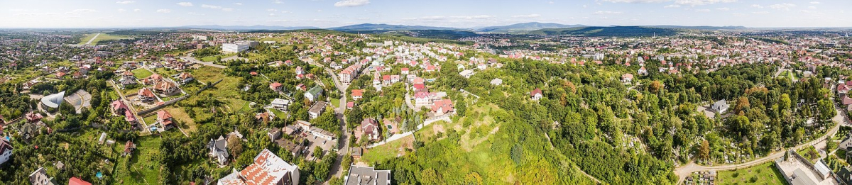 Aerial panorama of Uzhhorod Aerial panorama of Uzhhorod