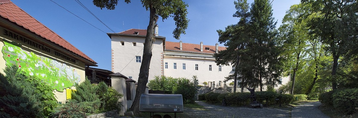 An entrance-area view of Uzhhorod Castle An entrance-area view of Uzhhorod Castle