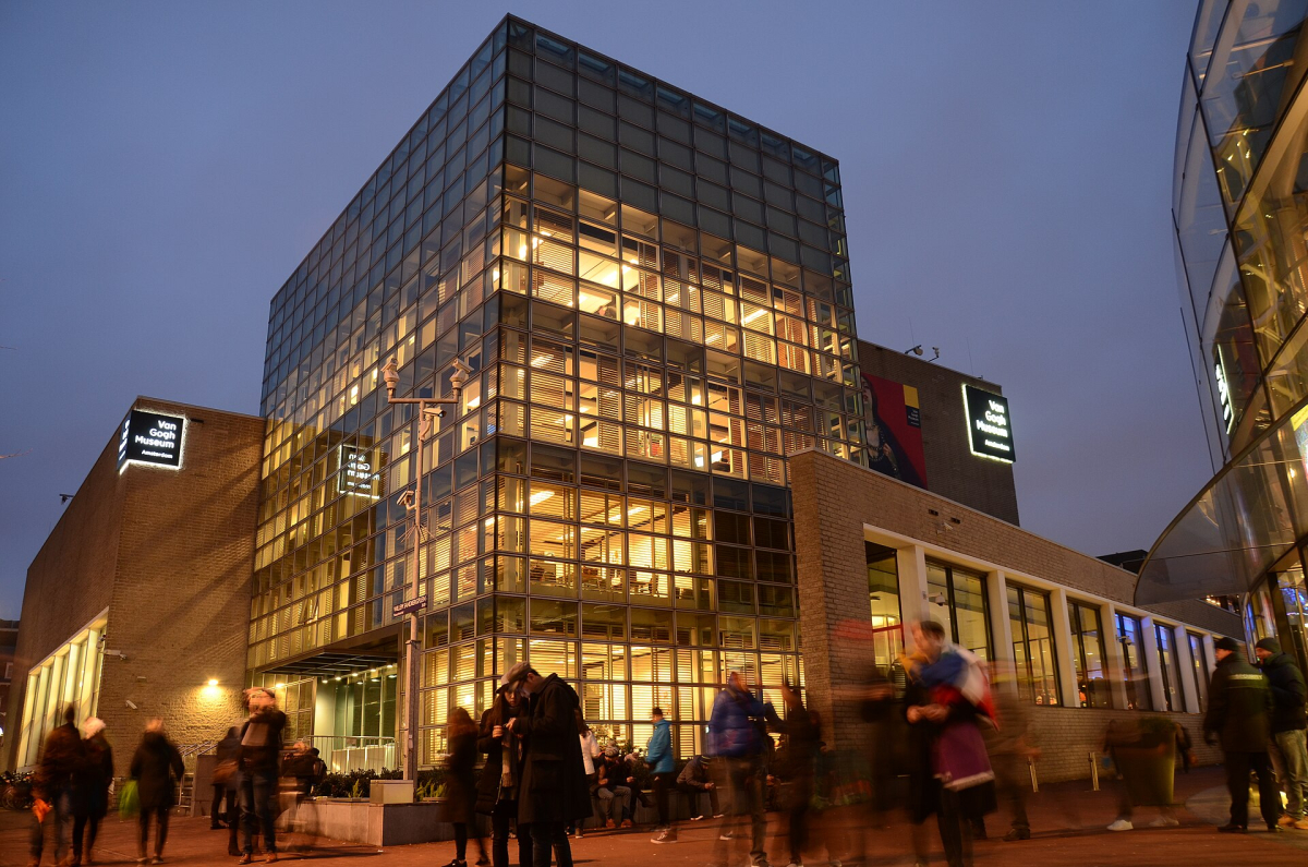 The Van Gogh Museum’s entrance building.
