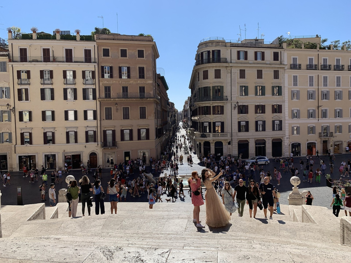 Via Condotti shopping street in Rome Via Condotti shopping street in Rome