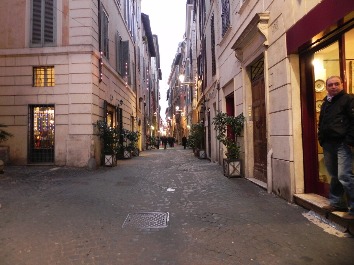 Via dei Coronari in Rome’s historic centre