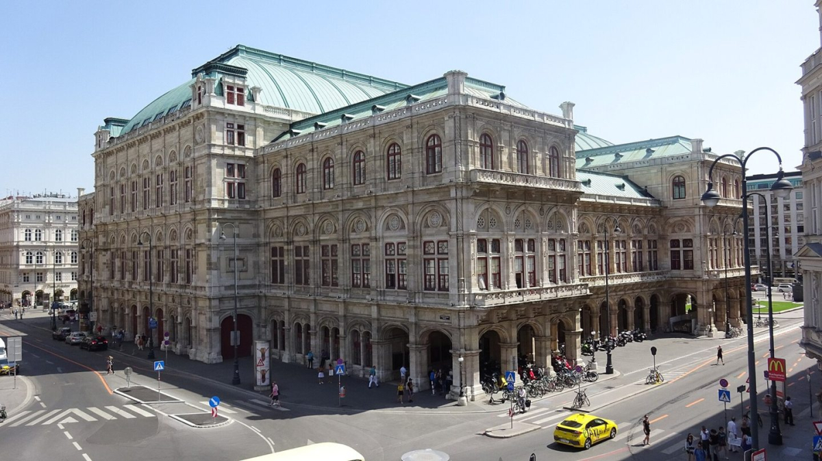 Vienna State Opera seen from the Albertina side