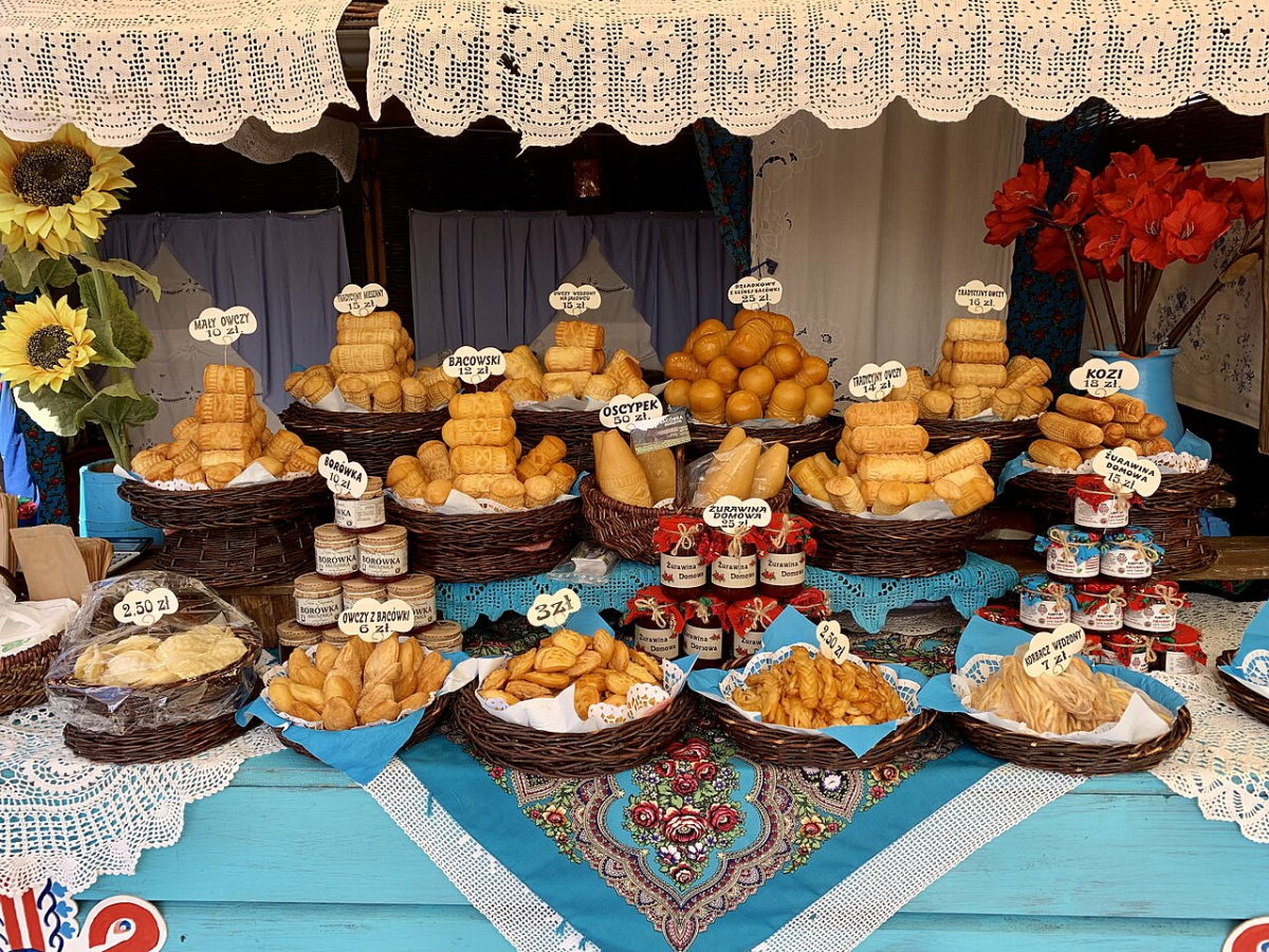 Baked goods at a Kraków market