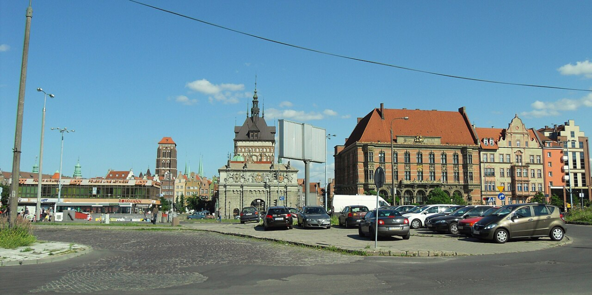 Wide city panorama of central Gdańsk Wide city panorama of central Gdańsk