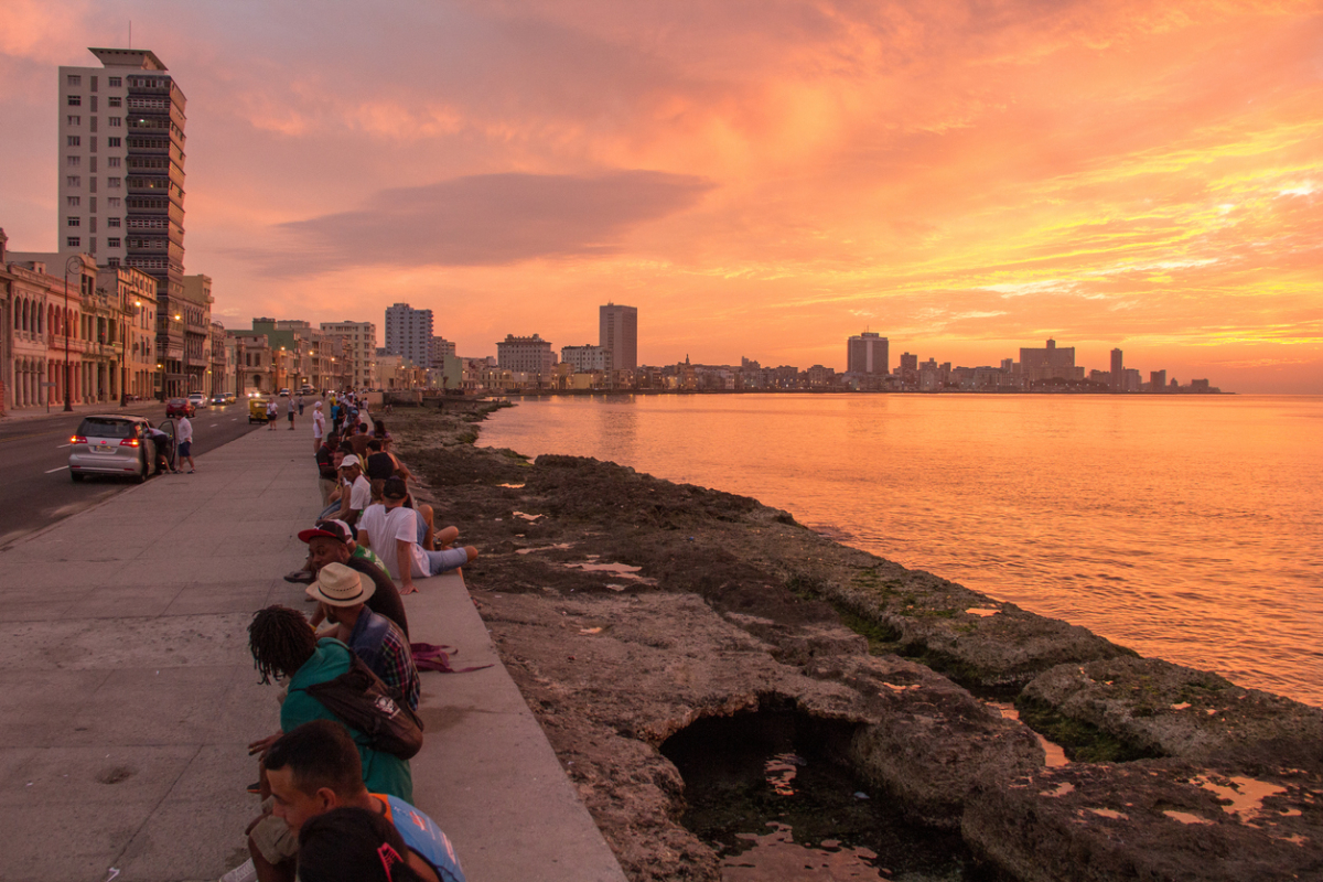 Havana Malecon at sunset
