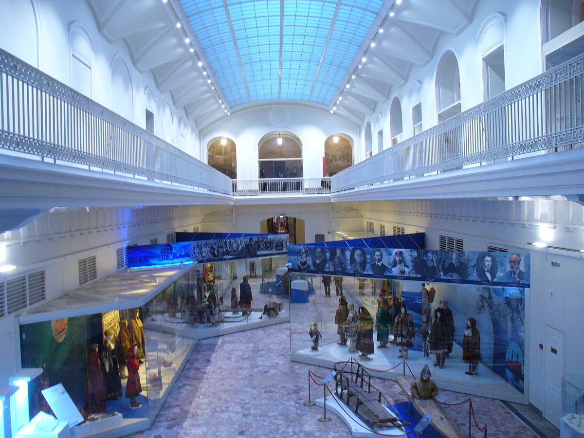 Interior gallery at the Russian Museum of Ethnography Interior gallery at the Russian Museum of Ethnography
