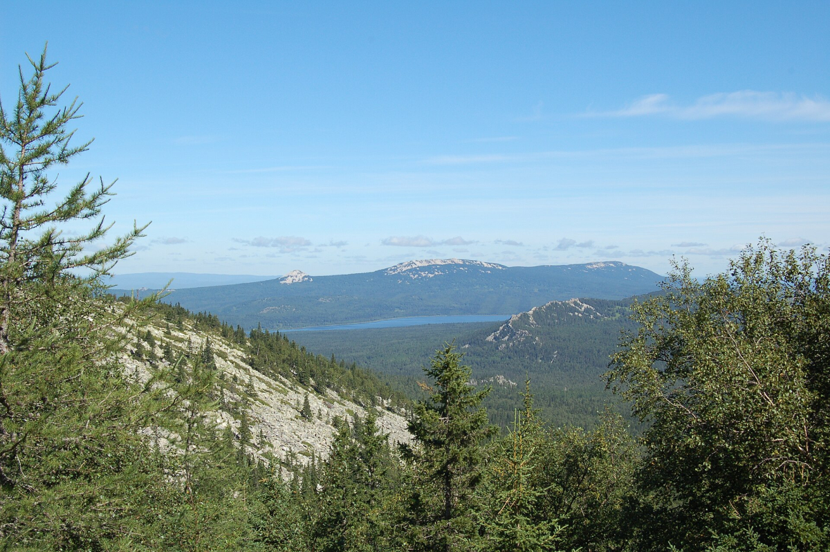 Zyuratkul range and Zyuratkul lake Zyuratkul range and Zyuratkul lake