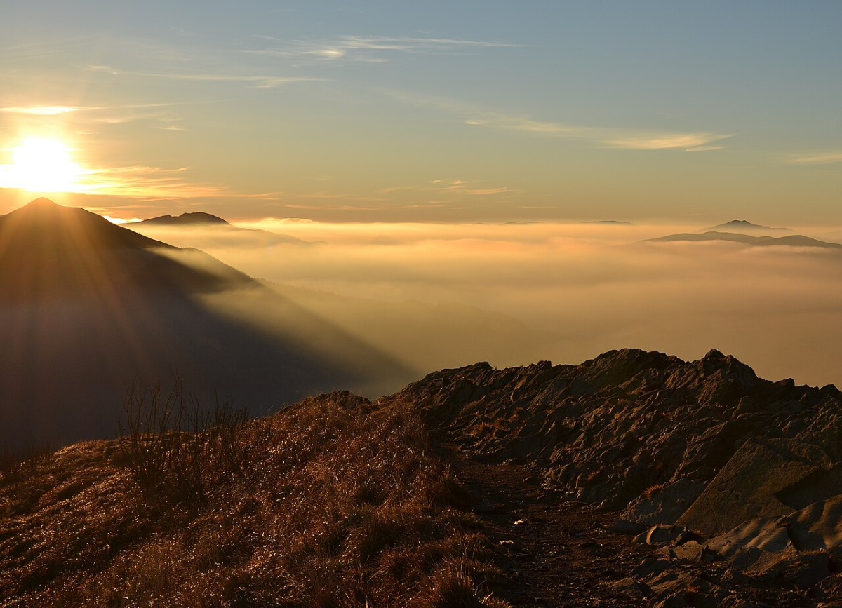 Sunrise in the Bieszczady Mountains Sunrise in the Bieszczady Mountains