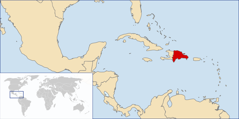 Location of Dominican Republic