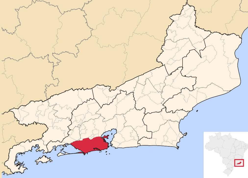 Location Map of Rio de Janeiro