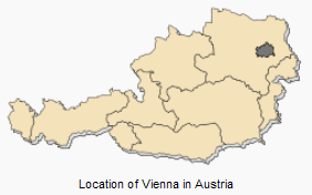 Location of Vienna