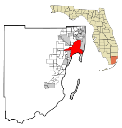 Location of Miami