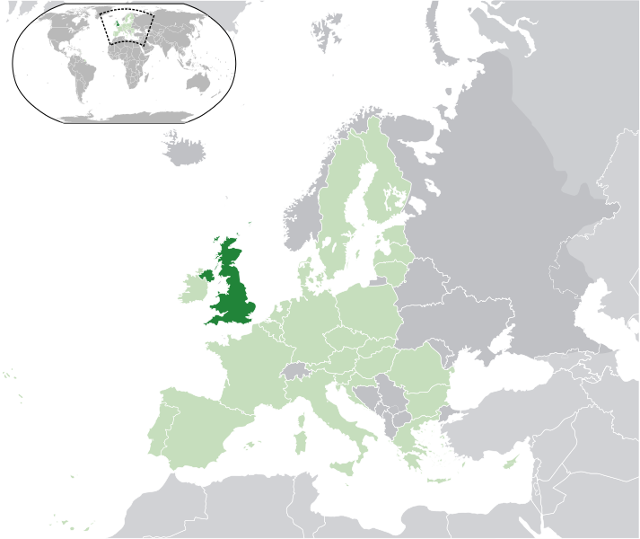 Location of the United Kingdom