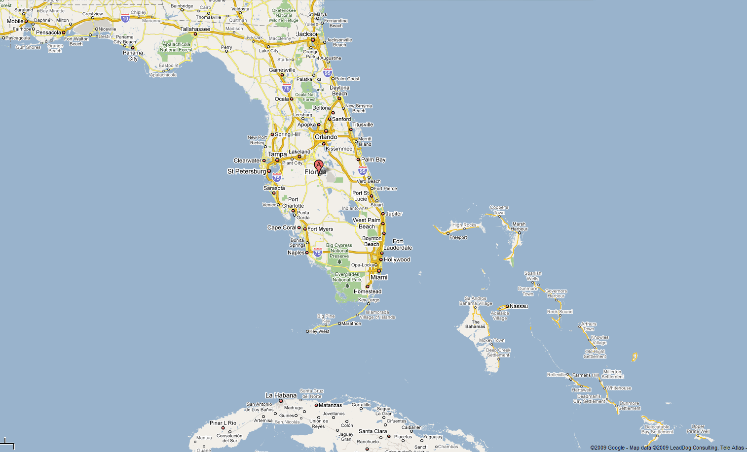 Map of Florida