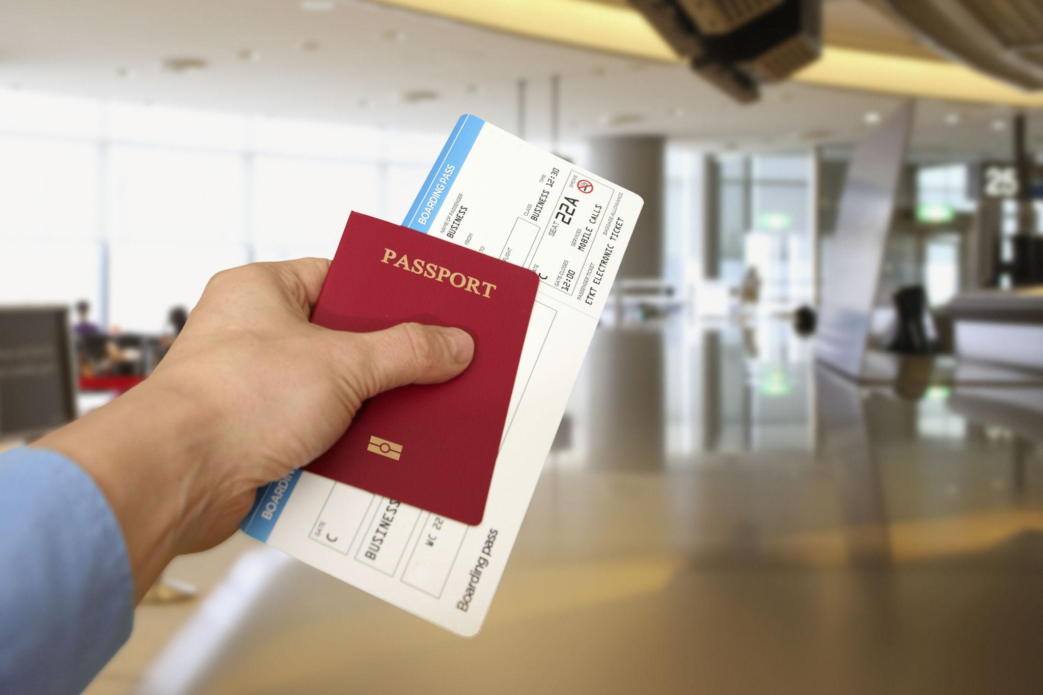 Paris Visa and Entry Requirements Passport and boarding pass prepared for international travel to Paris