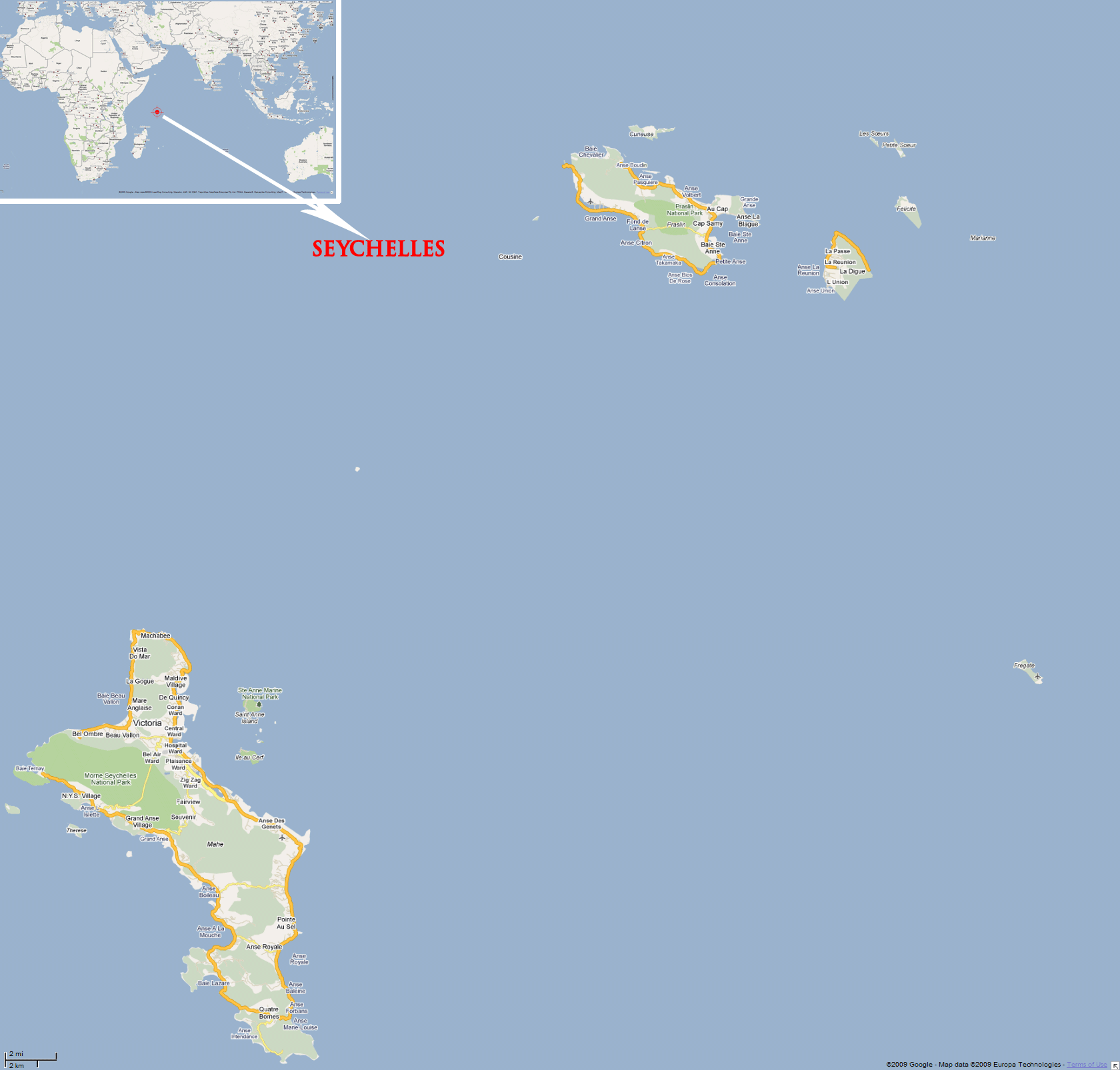 Seychelles Map