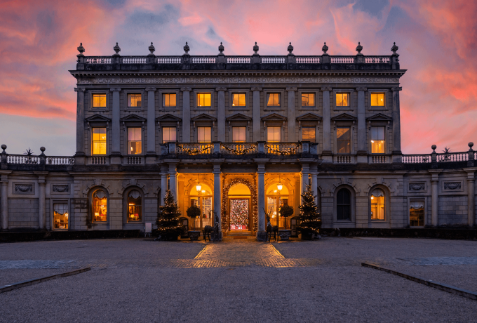 Cliveden House is a historic country estate in Taplow, Berkshire, known for its grand architecture, landscaped gardens, and rich British heritage.