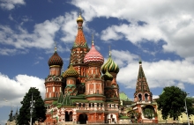 St. Basil&#039;s Cathedral in Moscow, Russia.