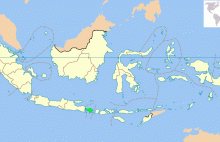 Location of Bali