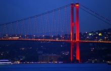 Bosphorus Bridge, Istanbul, Turkey.