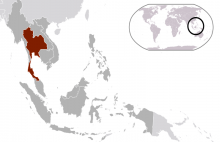 Location of Thailand