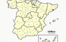 Location of Barcelona