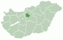 Location of Budapest