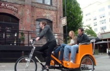 Pedicab ride, New York City.